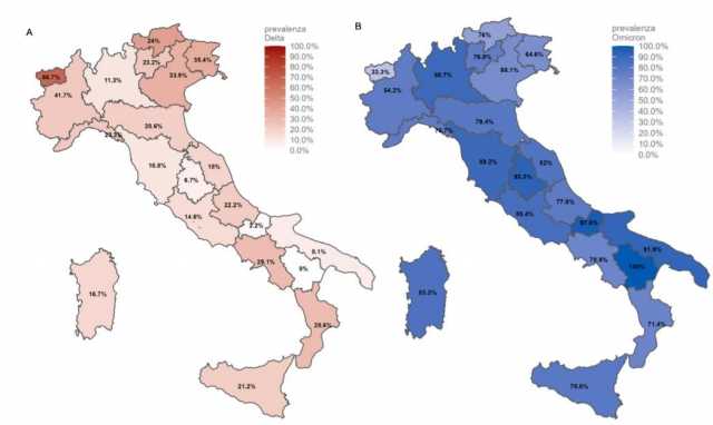 Il report Iss: la variante Omicron causa l'83% dei contagi rilevati in Sardegna