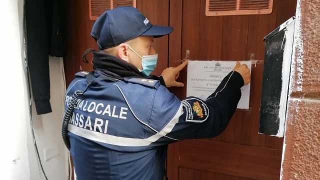 Sgombero della polizia locale a Sassari 