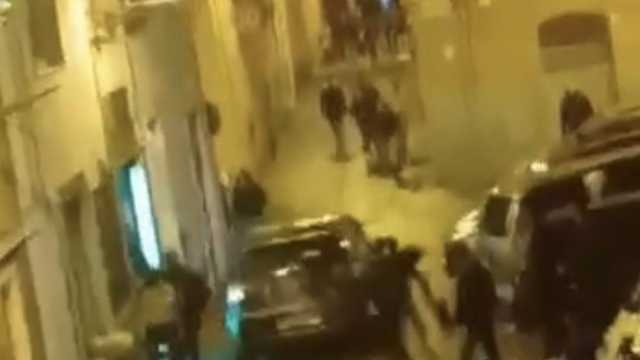 L'auto danneggiata 
