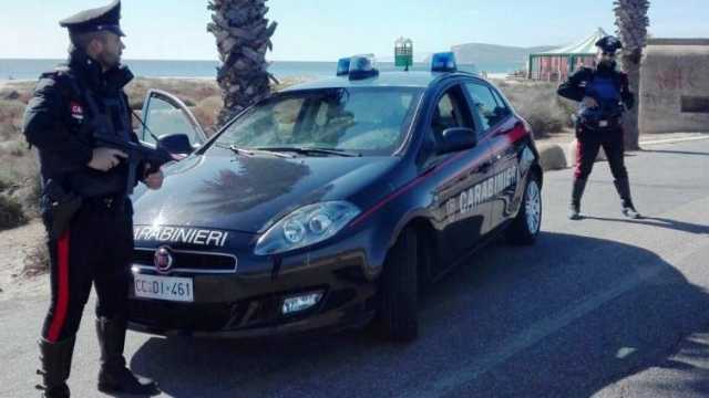 Carabinieri al Poetto di Quartu