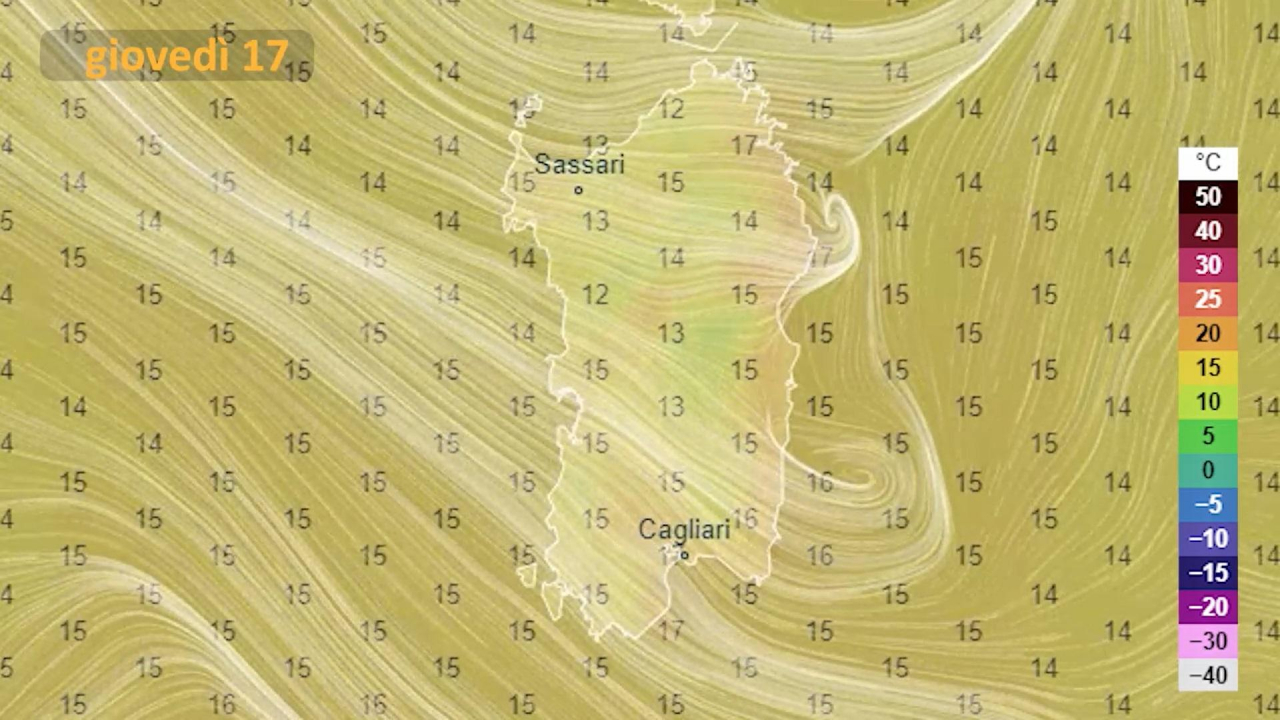 Il meteo per giovedì 17 