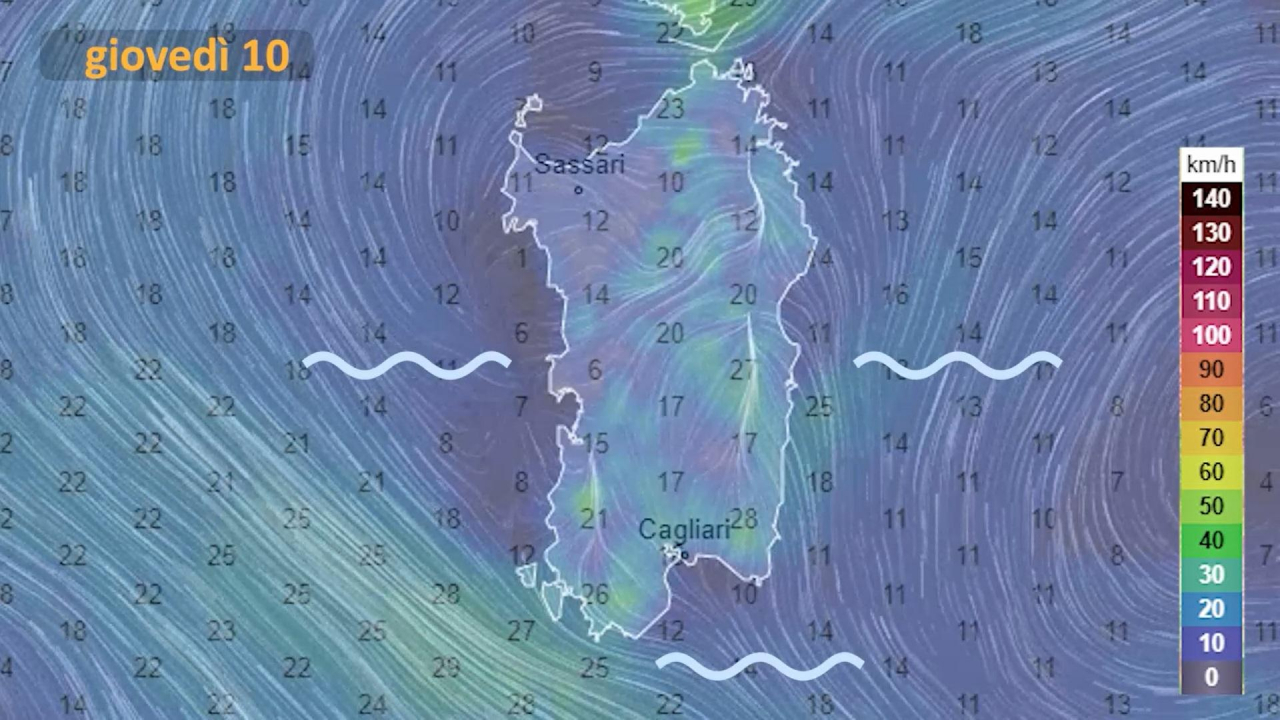 Giovedì di sole in Sardegna, prima di un lieve peggioramento nel weekend