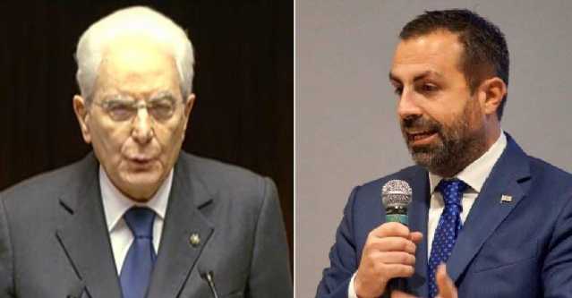 Mattarella e il presidente del consiglio regionale Michele Pais