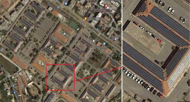I pannelli solari sulle caserme di Cagliari