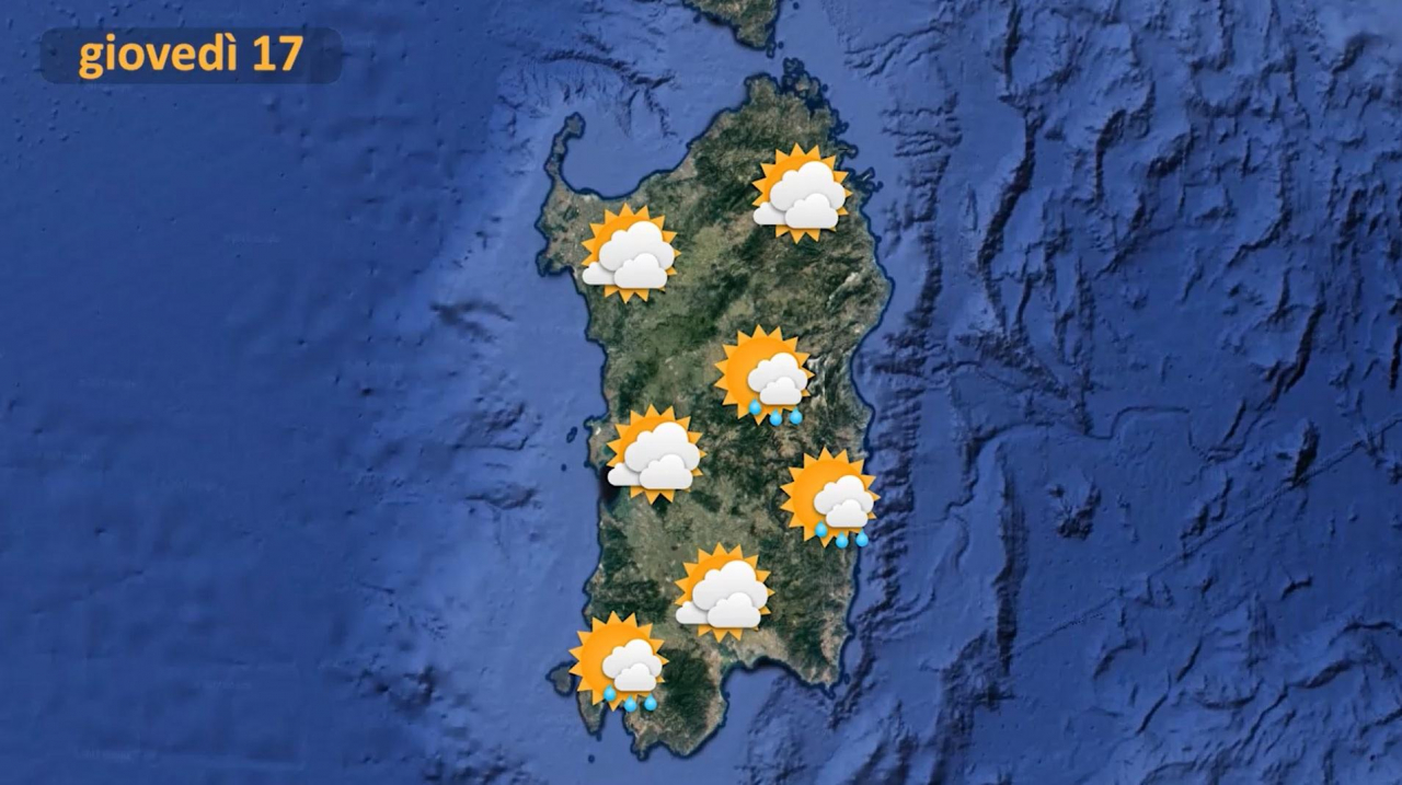 Il meteo per giovedì 17 marzo in Sardegna  
