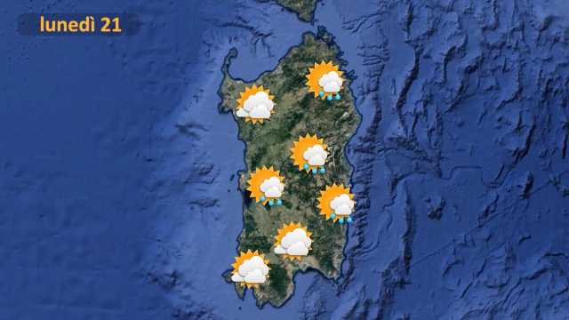 Il meteo per lunedì 21  marzo