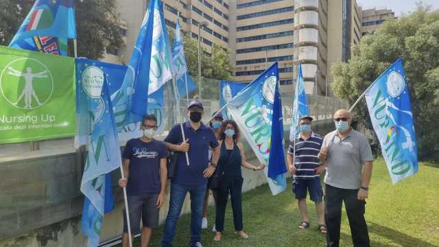 Una protesta del Nursind 