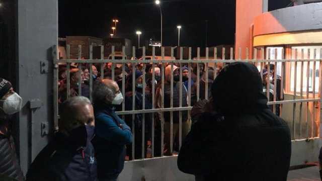 Il blocco al mercato ittico all'ingrosso