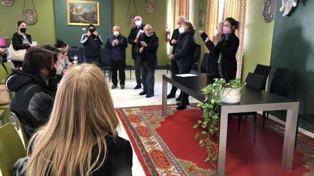 Ucraine accolte dalla Caritas
