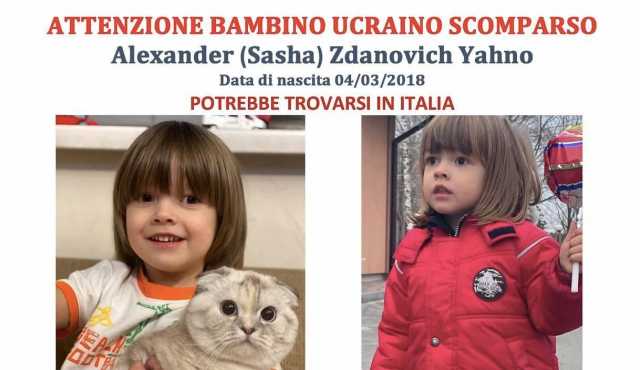 Bambino ucraino scomparso 