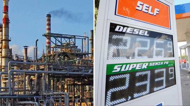 saras e prezzo benzina