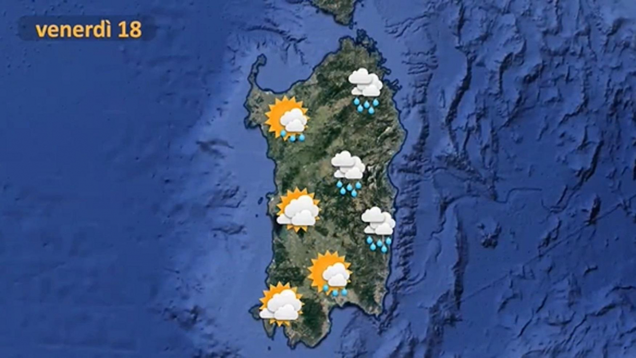 Le previsioni meteo per venerdì 18 marzo