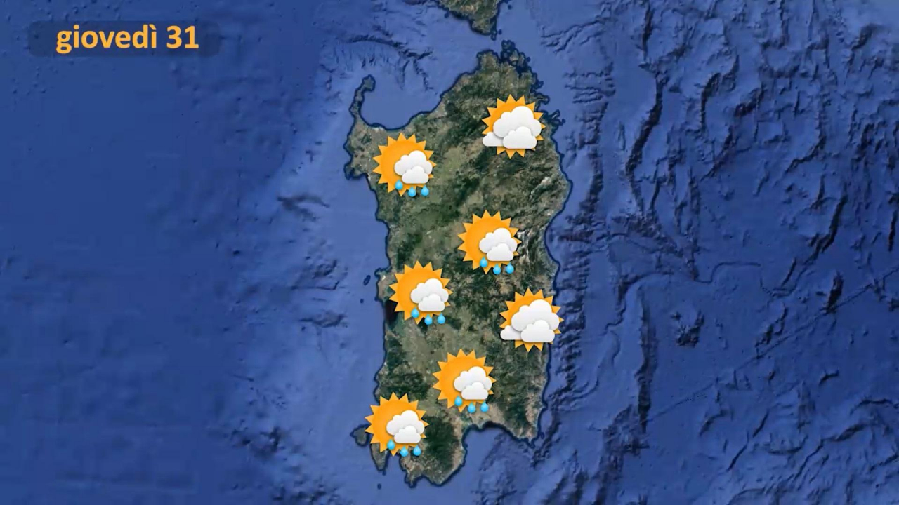 Il meteo per  il 31 marzo