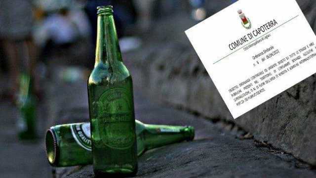 Alcol vietato a Capoterra 