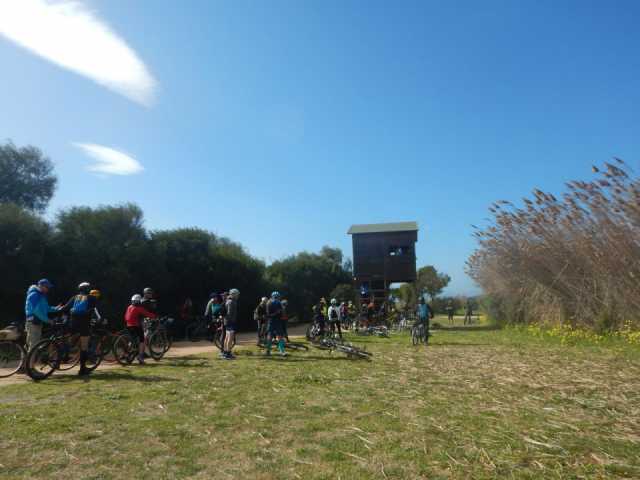 In bici al parco 