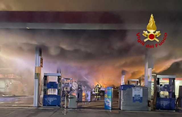 L'intervento dei vigili del fuoco