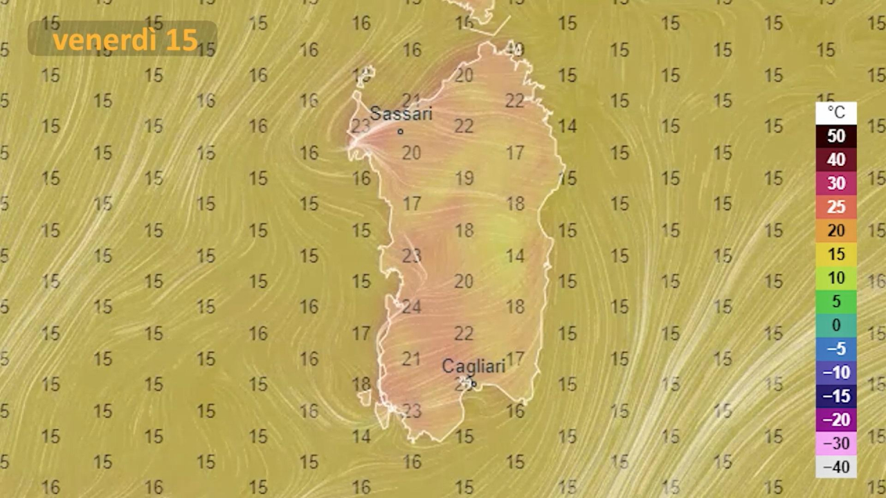Le previsioni per venerdì 15 aprile 