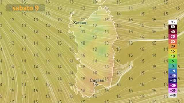 Previsioni meteo per il weekend in Sardegna 