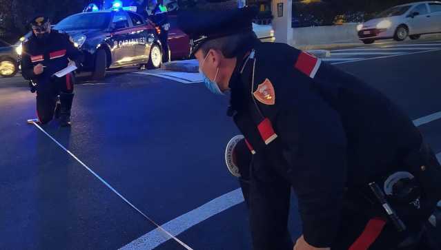 Carabinieri rilievi incidente