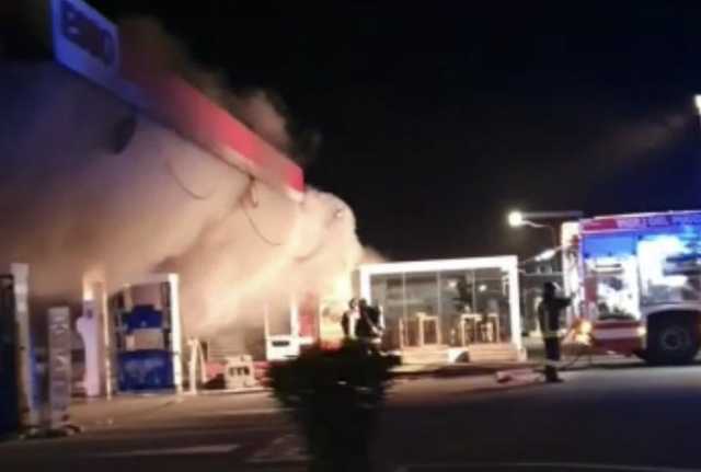 Cagliari incendio viale Marconi