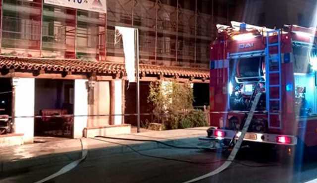 Il bar incendiato ad Arzachena