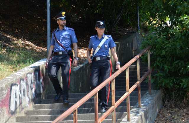 Intervento dei carabinieri