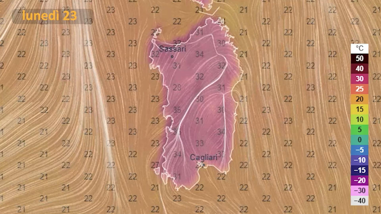 Il meteo per lunedì 23 maggio