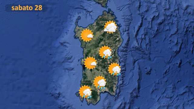 Meteo sabato 28 maggio 