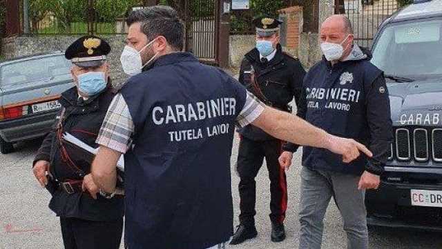 Sopralluogo dei carabinieri 