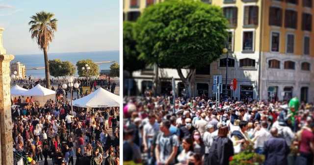 Folla a Cagliari