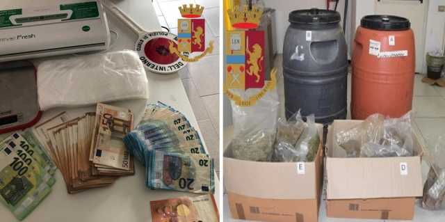 SEQUESTRATI 63 CHILI DI DROGA A sELARGIUS
