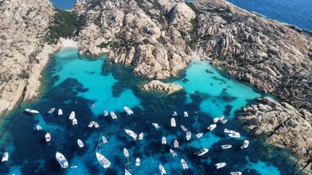 Le barche a La Maddalena