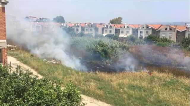 Cagliari, fiamme tra le case in un terreno al Cep