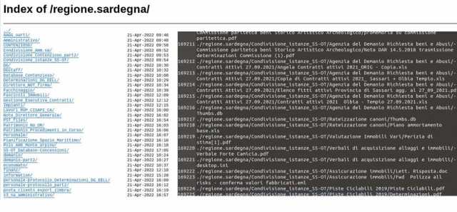 Regione Sardegna - data breach 2022