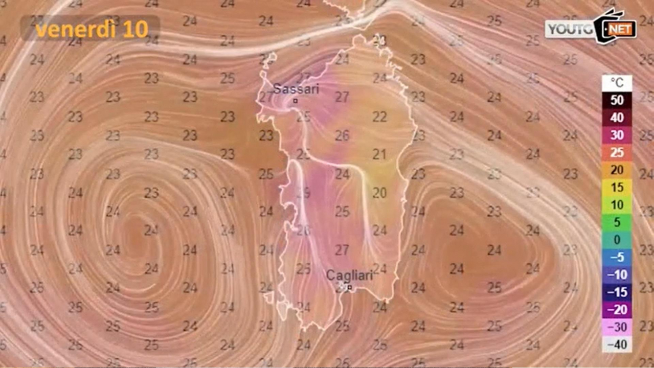 Il meteo per venerdì 10