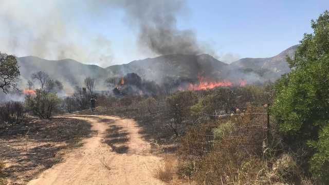 Incendio Loiri Porto san paolo