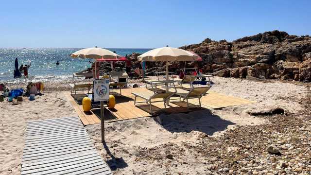 Spiaggia per disabili a Pula 