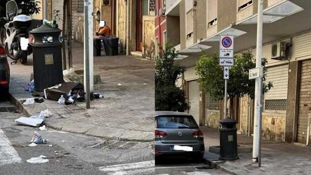 Cagliari, sorpreso mentre abbandona rifiuti in via Tuveri: scatta la sanzione