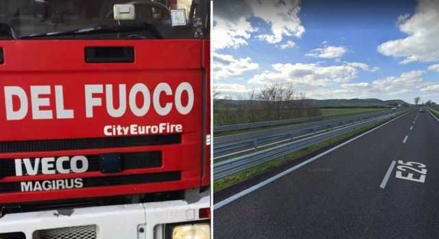 Incendio sulla 131, strada chiusa in entrambe le direzioni Codrongianos