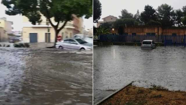 Violento temporale si abbatte su Cagliari