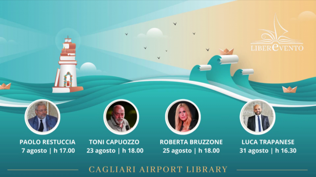Liberevento, quattro appuntamenti nella libreria dell'aeroporto di Cagliari