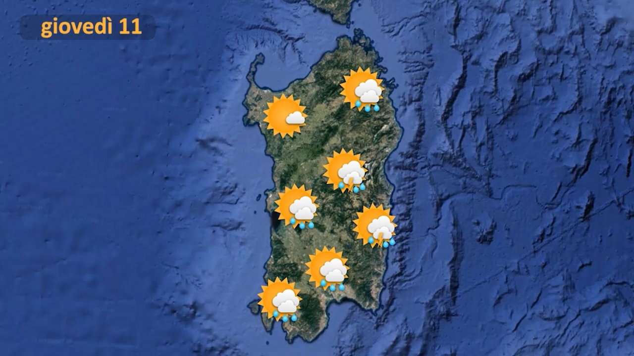 mETEO GIOVEDì 11 AGOSTO
