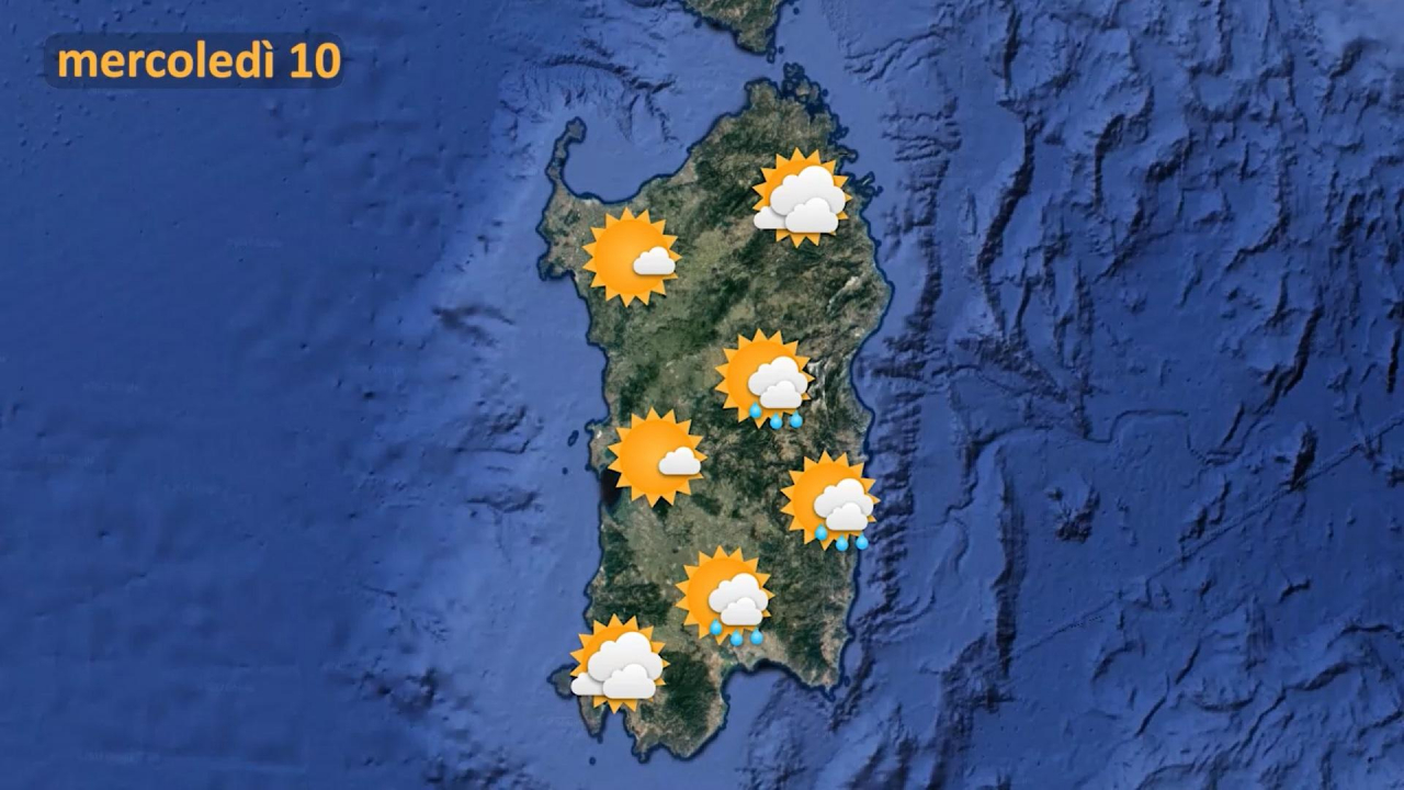 Meteo mercoledì 10