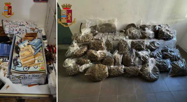 Sestu, oltre 50 chili di droga e migliaia di euro nascosti in cantina: arrestato odontotecnico 