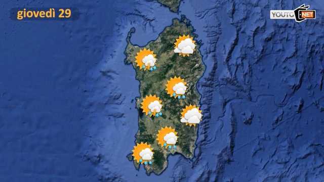 Giovedì autunnale di temporali in Sardegna: le previsioni meteo