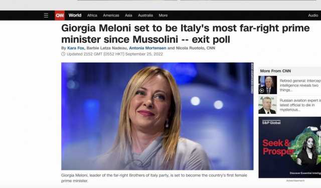 Cnn su Meloni