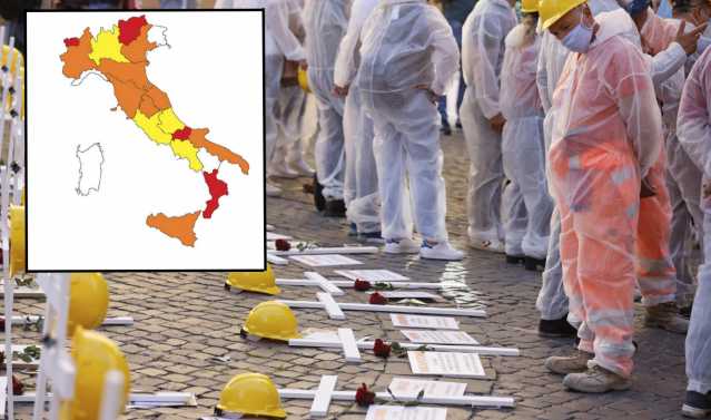 morti sul lavoro mappa