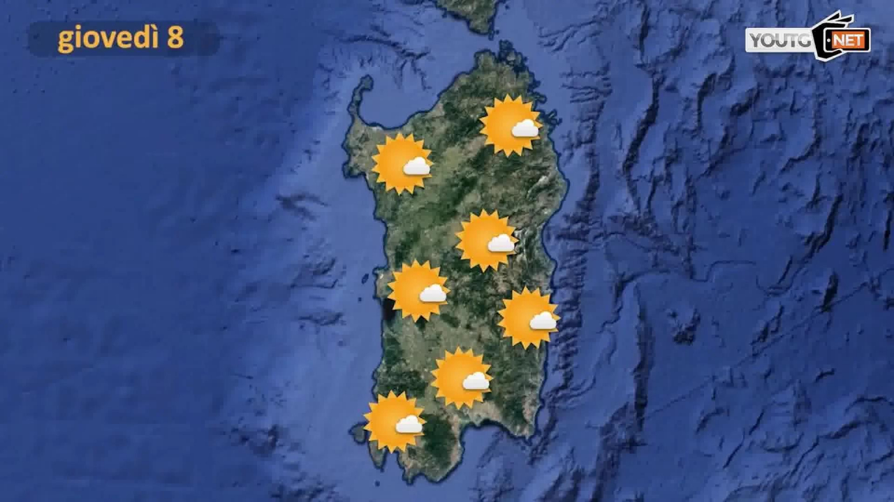 meteo giovedì 8 