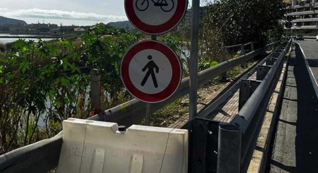 Cagliari, disagi sulla pista ciclabile: "Chiuso l'unico passaggio nel marciapiede a fianco all'Asse mediano"