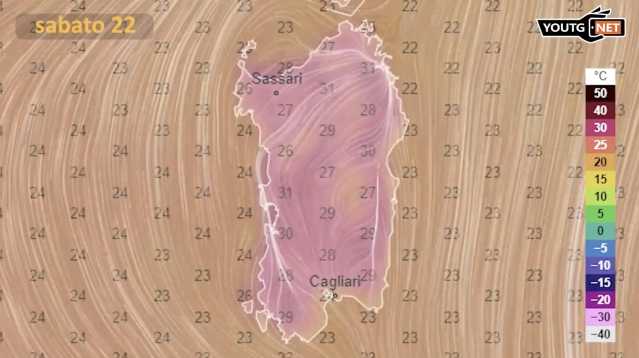 sabato 22 meteo